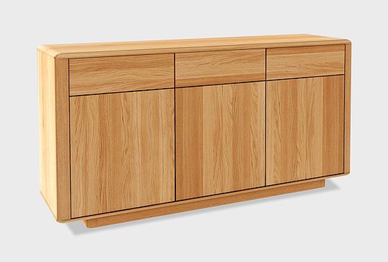 Тумба 3-х дв. "Origin" (с ящиками) массив дуба 2