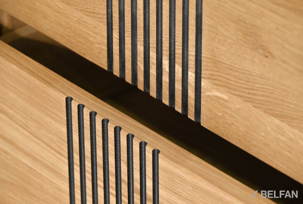 Тумба "Бергамо" 3 (с ящиками) массив дуба 10