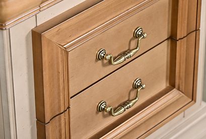 Тумба прикроватная "Оливия"; *ММ-347-03; пудра