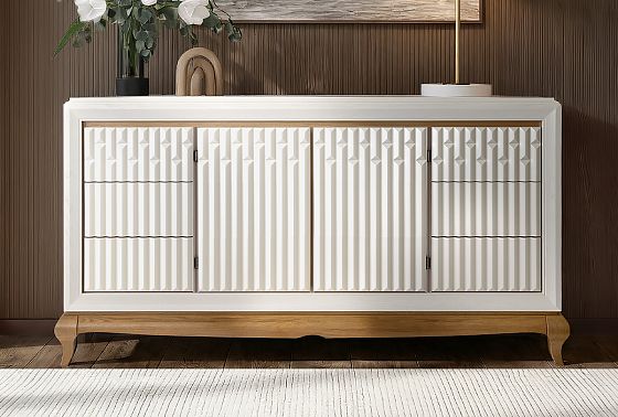 Тумба "Армония" 4 (с ящиками) массив и шпон дуба 11