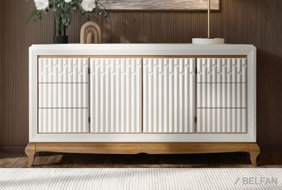 Тумба "Армония" 4 (с ящиками) массив и шпон дуба 1