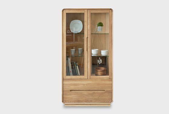 Витрина 2-х дверная "Монблан" массив дуба 4