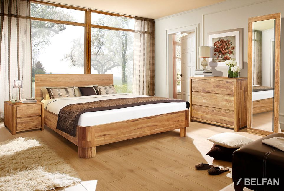 Кровать "Норд" массив дуба 6