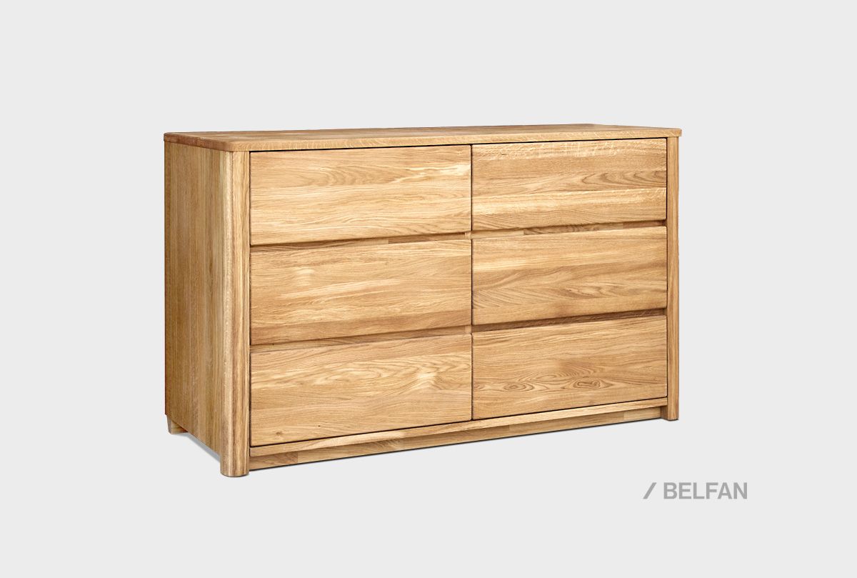Комод 2-х секционный "Норд" массив дуба 1