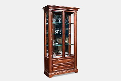 Шкаф с витриной "Престиж" 7