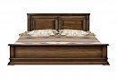 Кровать "Верди Люкс" (низкое изножье); с основанием, без матраса; (1600x2000); венге