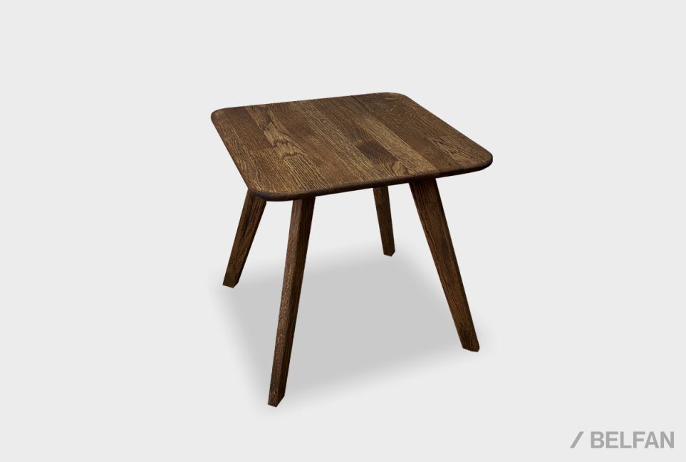 Стол журнальный "Art Collection" квадратный 261 массив дуба 1