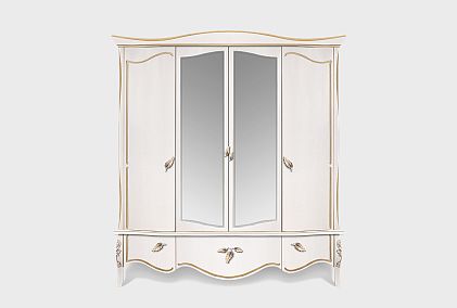 Шкаф для одежды 4-х дв. "Трио" (с зеркалом)
