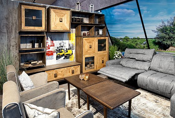 Тумба под ТВ "Cube Design" 3 массив дуба 7