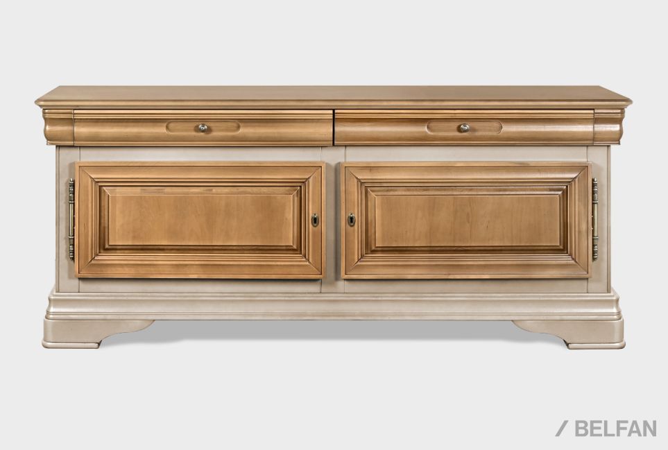 Тумба под ТВ "Оливия" 2 массив и шпон ольхи 1