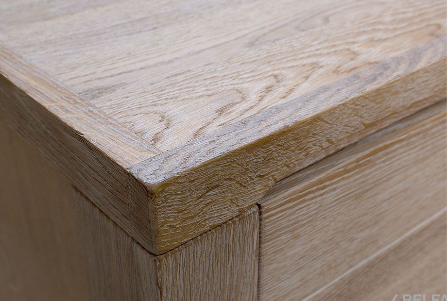 Стол письменный "Стромберг" 48 (2 тумбы) массив и шпон дуба 2