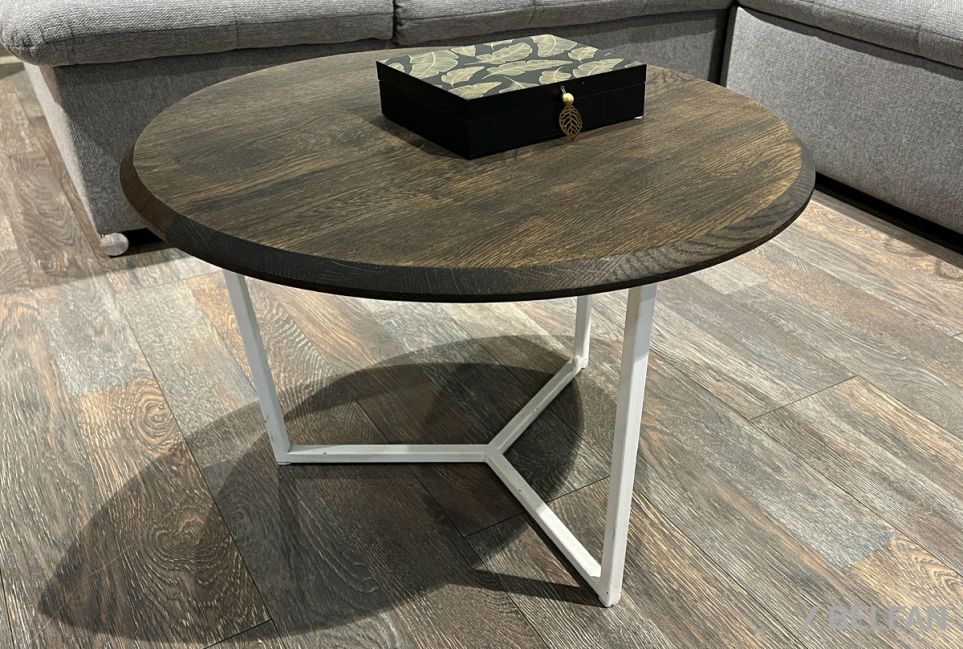Стол журнальный "Art Collection" круглый 60 массив дуба, металл 1