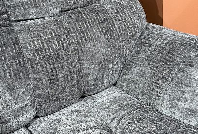 "Space" диван с оттоманкой; нераскл.; 2L+8R; правый; Nicoya Darkgrey (гр.4/Турция)