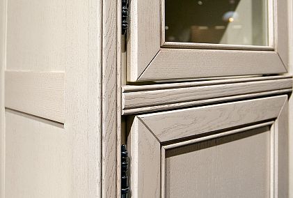 Шкаф 1-но дверный со стеклом "Тэфи" (левый)