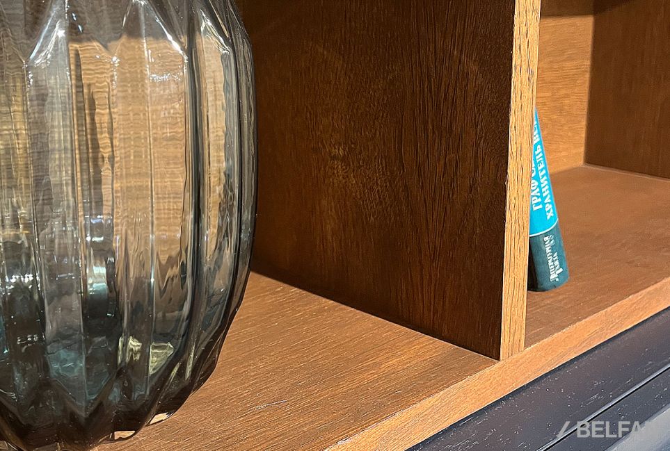 Полка настенная "Сакраменто" МДФ, шпон дуба 5