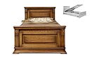 Кровать "Верди Люкс" (высокое изножье) с подъемным механизмом; без матраса; (900x2000); черешня