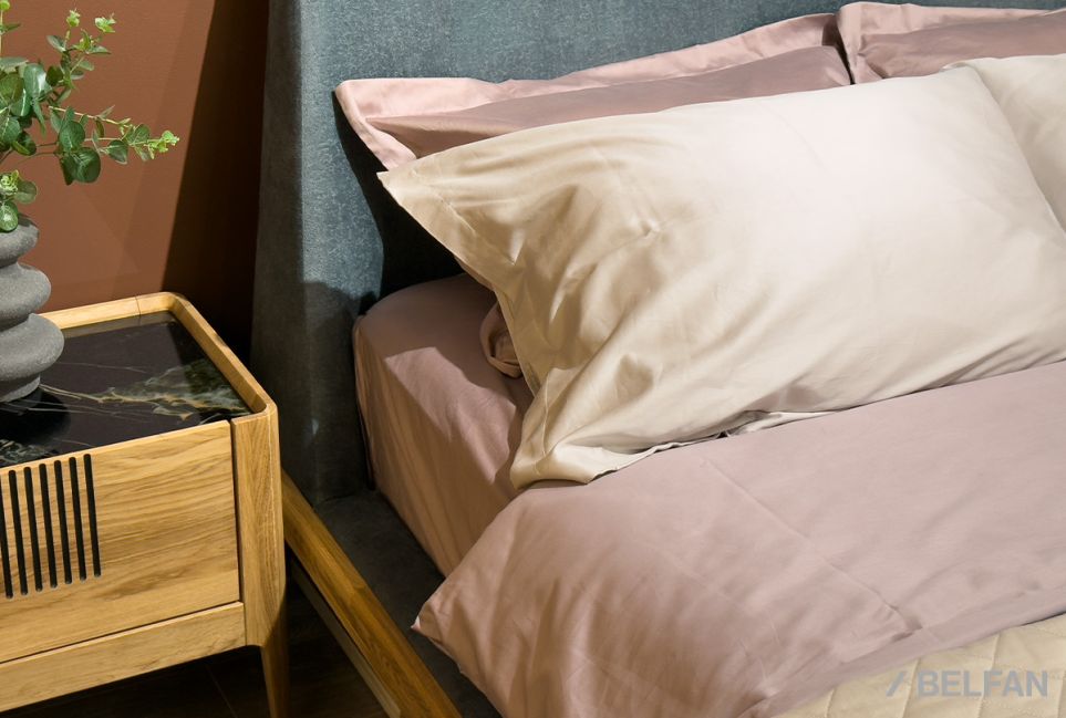 Кровать "Bergamo" (мягкое изголовье) массив дуба 3