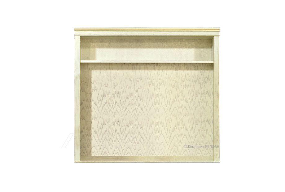 Секция верхняя на ТВ тумбу "Франсуаза"; слоновая кость с патиной