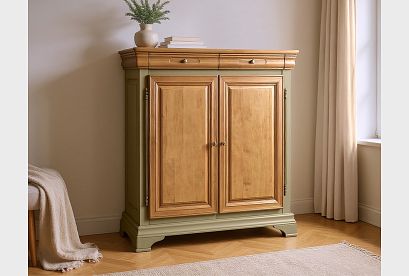 Тумба высокая "Оливия" (фасады); *ММ-348-36; олива