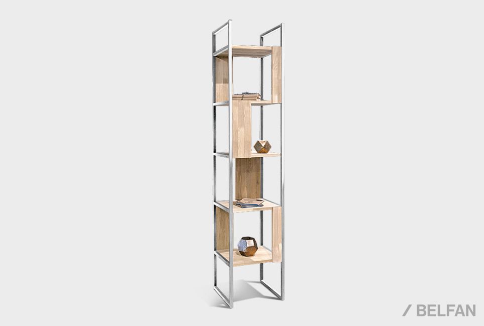 Стеллаж "Art Collection" 430 массив дуба, металл 1