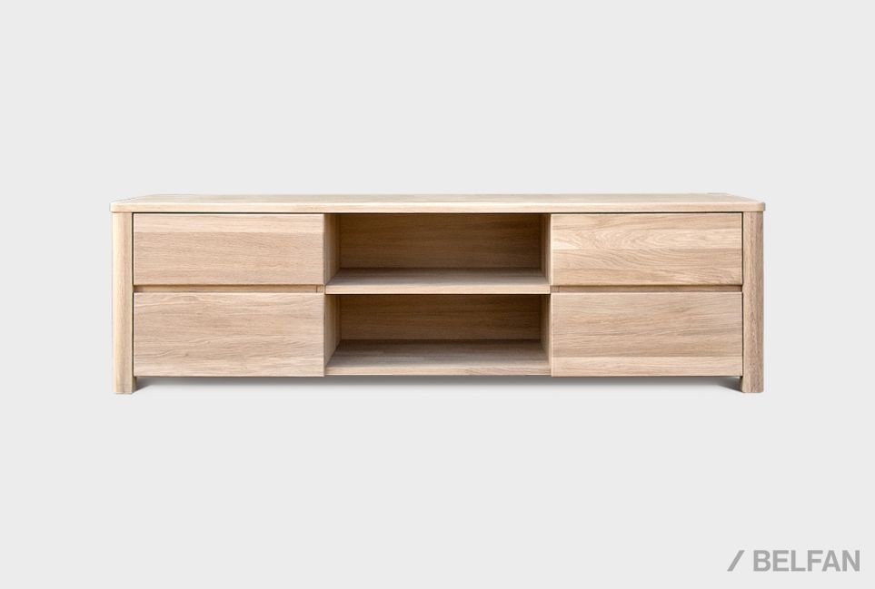 Тумба под ТВ "Норд" массив дуба 4