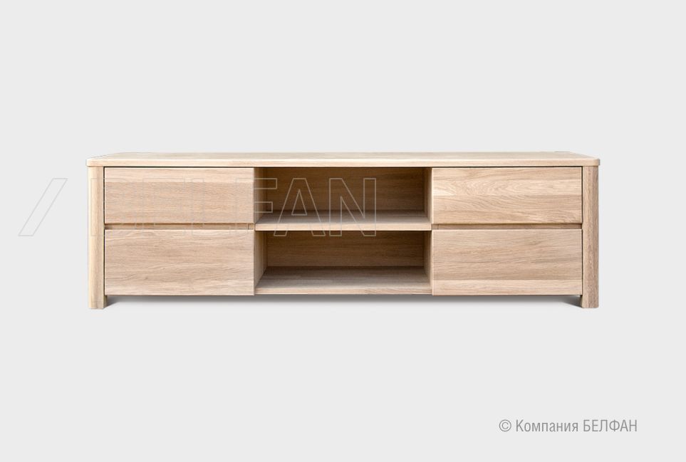 Тумба под ТВ "Норд" массив дуба 4