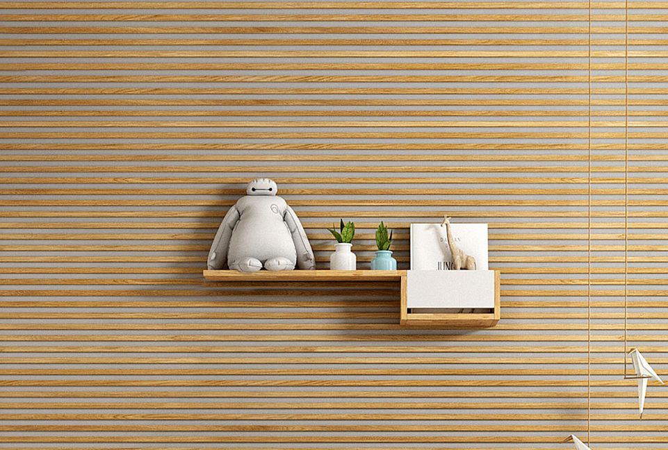 Полка с нишей "Wallstreet" (правая); к-бейц-масло, вст-белый