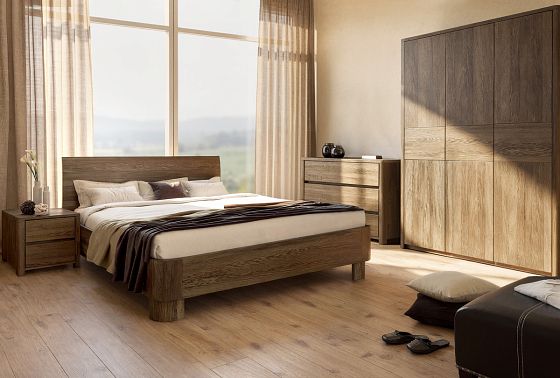 Кровать "Норд" массив дуба 4