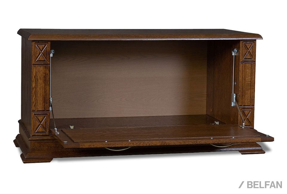 Тумба для обуви "Верди Люкс" 22 массив и шпон дуба 2