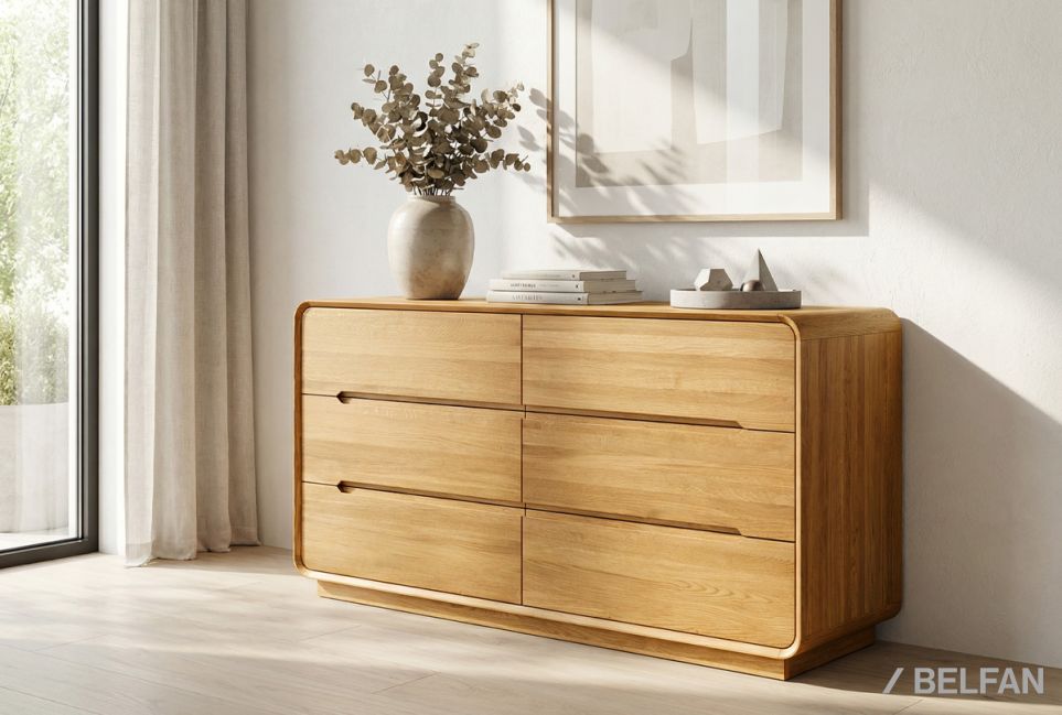 Комод "Монблан" 6 массив дуба 1