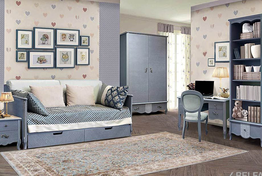 Шкаф для одежды "Katrin" 2-х дв. без зеркала массив и шпон дуба 4