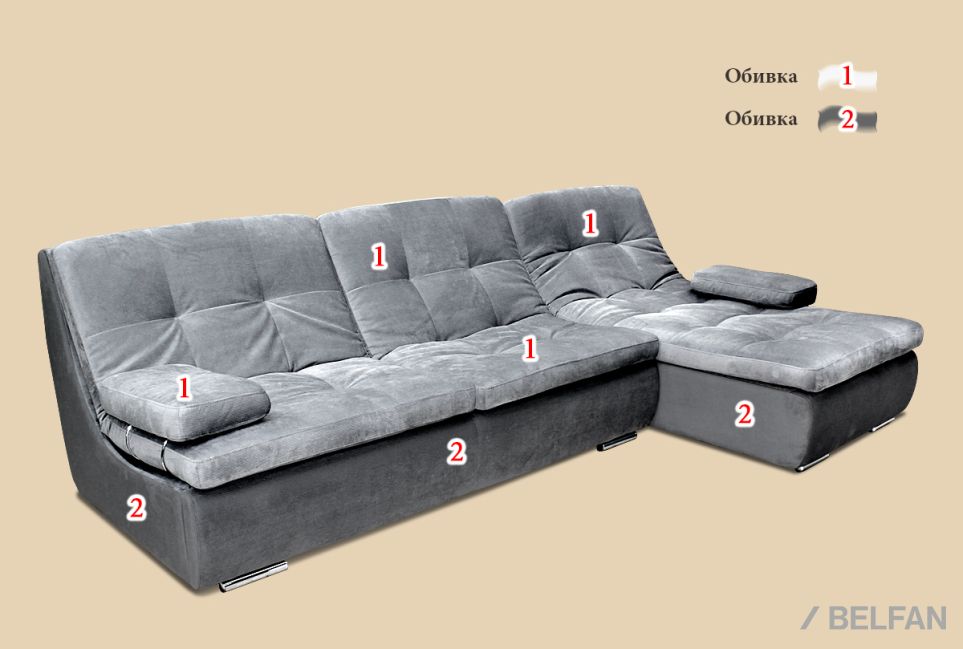 "Милфорд" диван 3-х местный 3