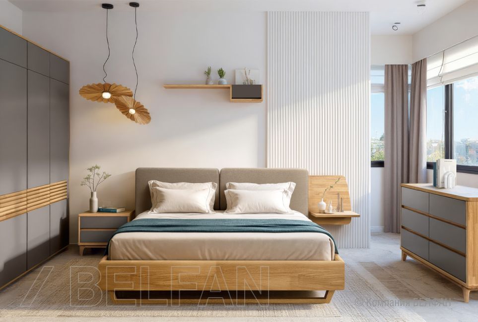 Тумба прикроватная "Wallstreet" массив дуба, МДФ 4