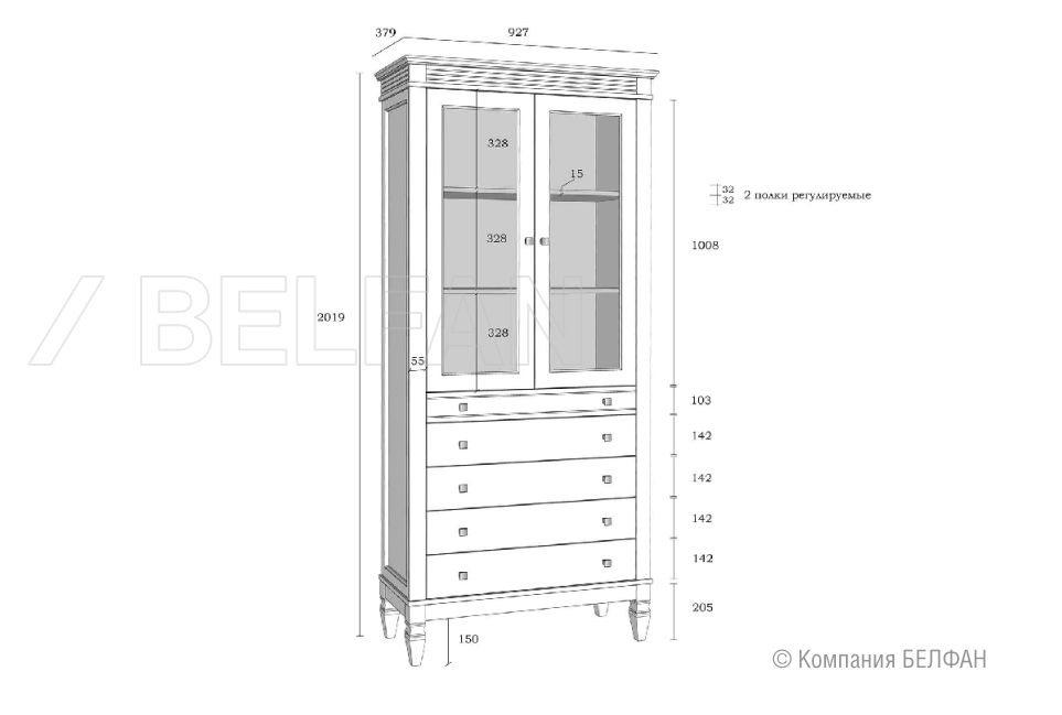 Стеллаж "Ольса" 202/014 массив сосны 3