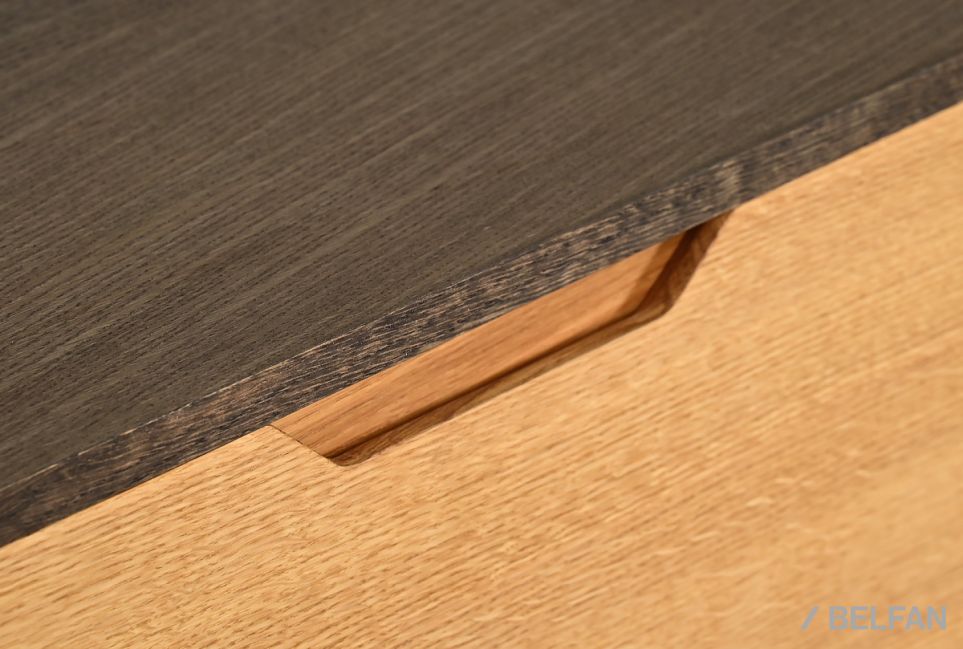 Тумба под ТВ "Elva" 1500 массив и шпон дуба 5