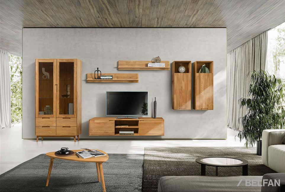 Шкаф навесной "Ирвинг" 120 (левый) массив дуба 9