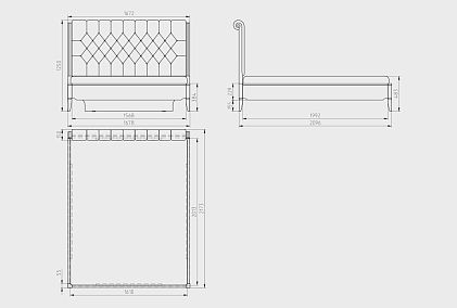 Кровать "Стюарт" (мягкое изголовье)