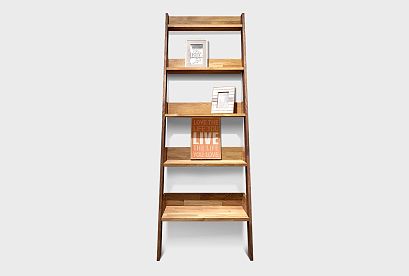 Стеллаж "Irving Design"; графит, бейц-масло