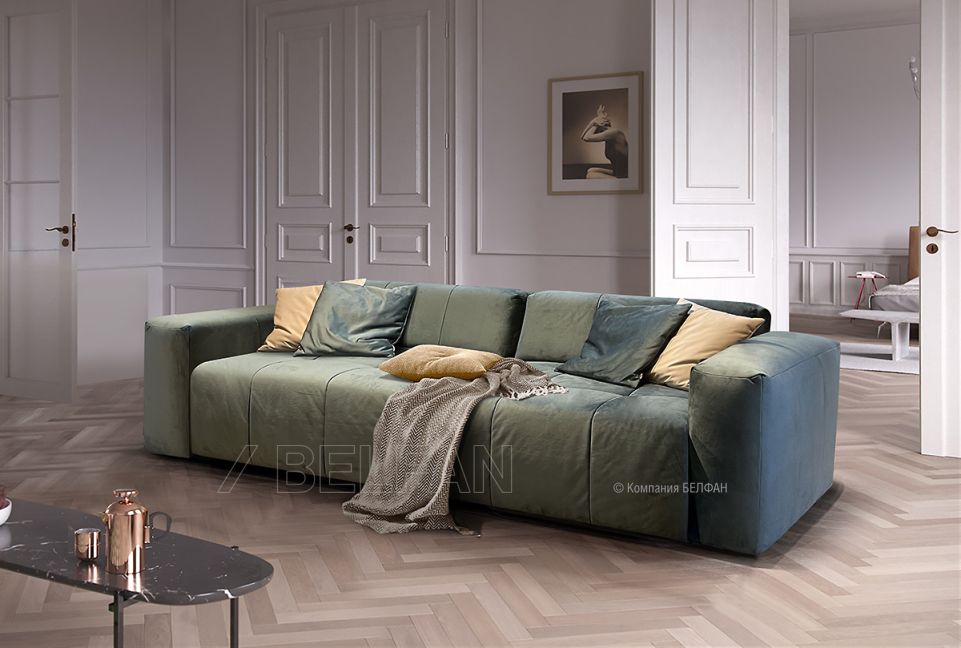 "Apollo" диван 2-х местный; нераскл.; 1L+1R; начальная группа ткани