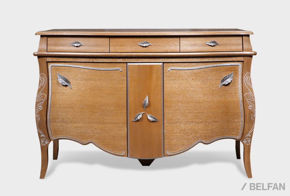 Тумба "Трио" массив и шпон дуба 2