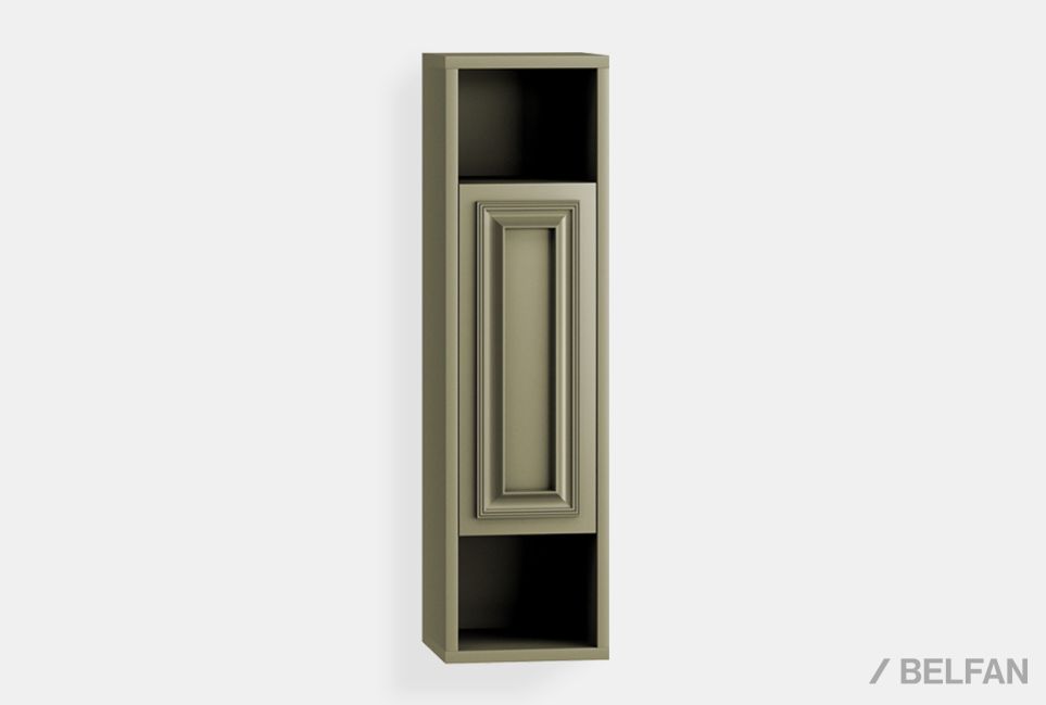 Шкаф настенный "Сакраменто" (правый) массив и шпон дуба, МДФ 1