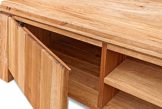 Тумба под ТВ "Берген" В-150 массив и шпон дуба 8