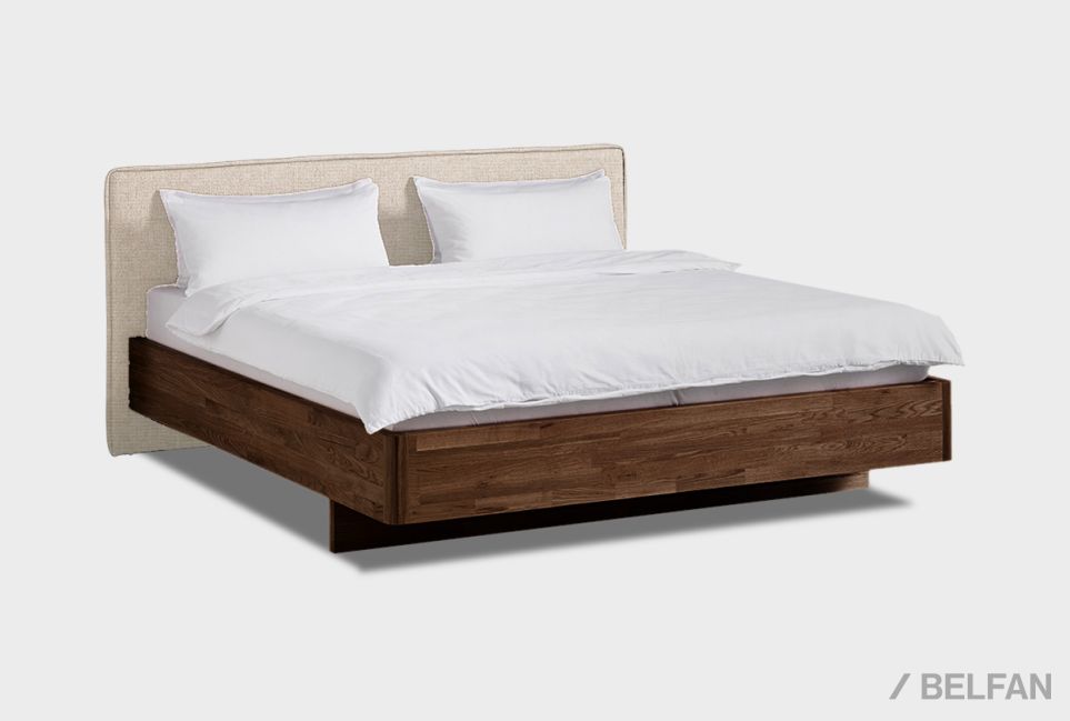 Кровать "Норд" (мягкое изголовье) массив дуба 1