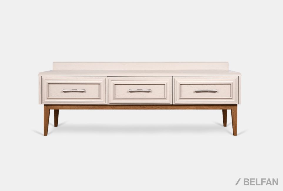 Тумба под ТВ "Сакраменто" 3 массив и шпон дуба, МДФ 2