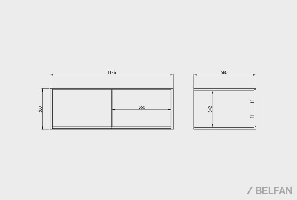 Дополнительная секция для шкафа 2-х дв. "Уоллстрит" массив дуба, МДФ 5