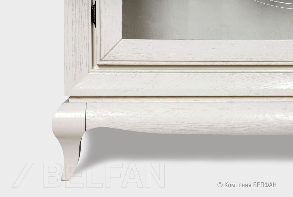 Тумба высокая "Соната" (стекло) массив и шпон дуба 4