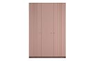 Шкаф для одежды 3-х дверный "Меридиан" (комбинированный); *А-017.302; к-шоколадный дуб, ф-дымчатая роза