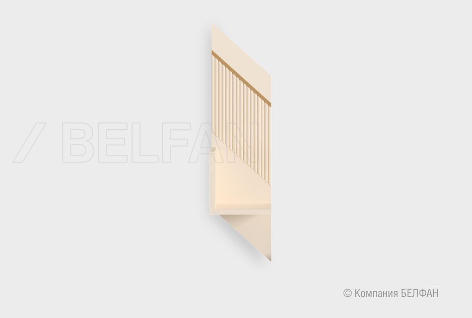 Полка настенная "Avenue" (левая) МДФ, металл 1