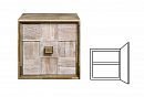 Модуль настенный "Cube Design" 1; фасад "шашки"; *КМ-009.13; правый; серый дуб, белёный дуб