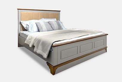 Кровать "Brianson"; без основания, без матраса; *ИД 5329; (1600x2000); муссон+дуб; Luna 10